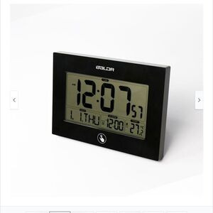 BALDR Digital Alarm Clock in Black